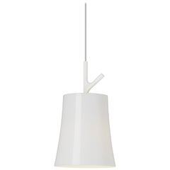 Lámpara de suspensión grande Birdie de Foscarini en blanco de Ludovica y Roberto Palomba