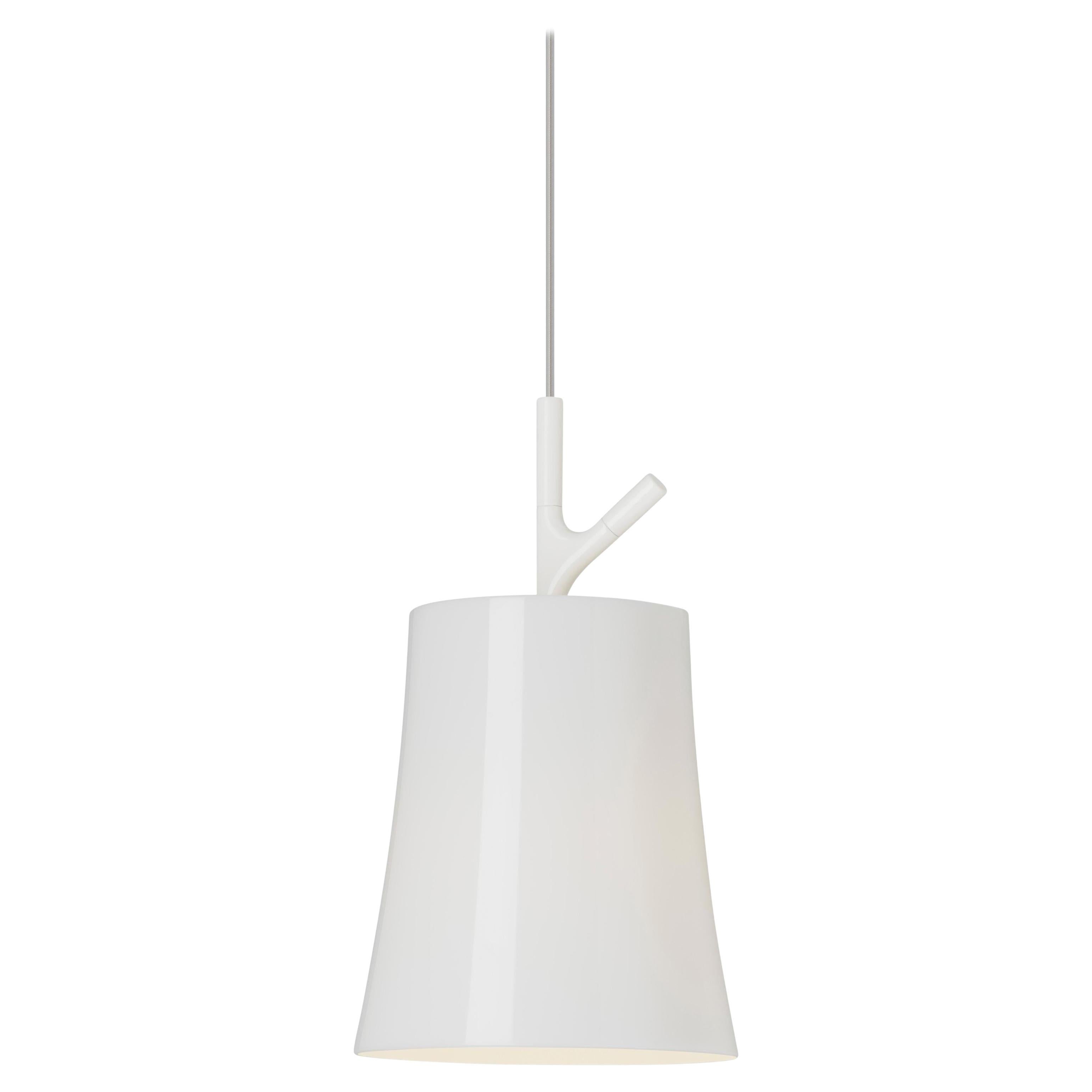 Foscarini Birdie Small Suspension Lamp in White by Ludovica and Roberto Palomba