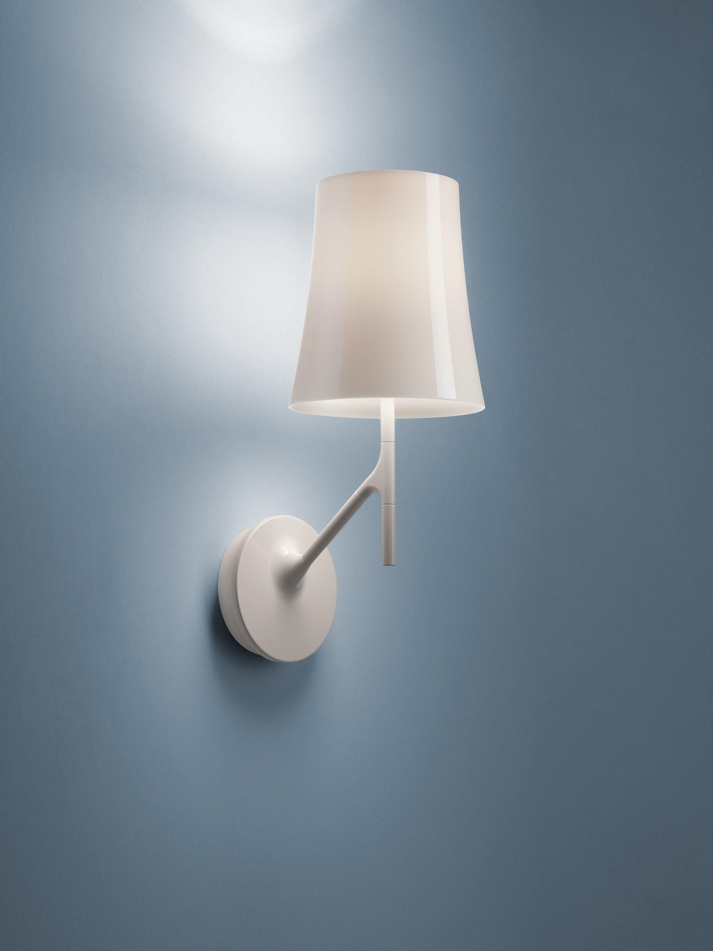 Modern Foscarini Birdie Wall Lamp in Amaranth by Ludovica and Roberto Palomba
