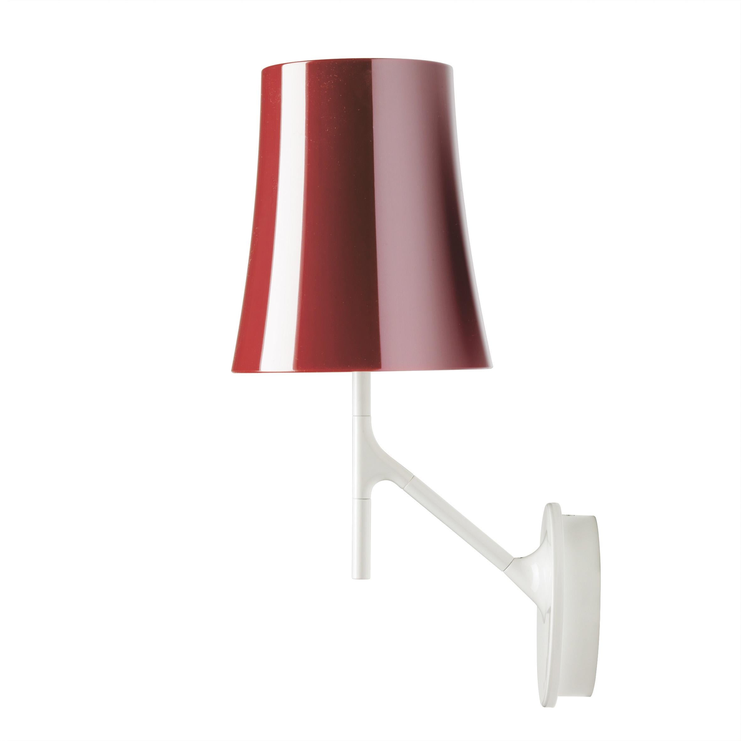 Foscarini Birdie Wall Lamp in Amaranth by Ludovica and Roberto Palomba