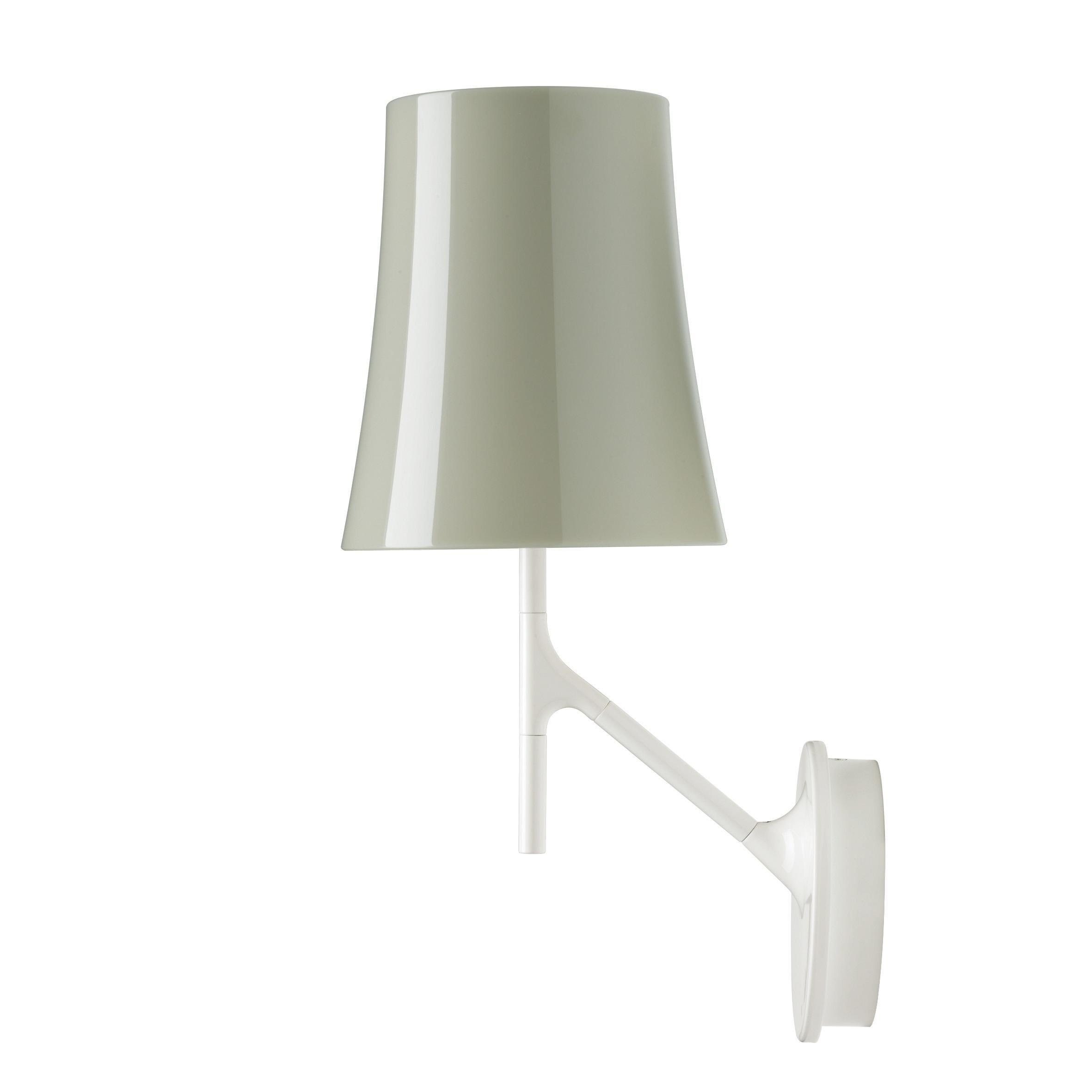 Foscarini Birdie Wall Lamp in Grey by Ludovica and Roberto Palomba For Sale