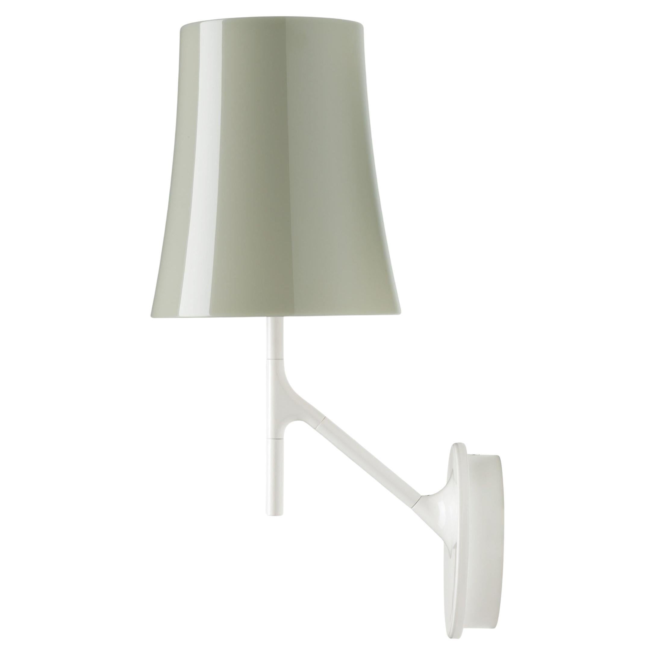 Foscarini Birdie Wall Lamp in Grey by Ludovica and Roberto Palomba