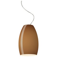 Lámpara de suspensión Foscarini Buds 1 LED en marrón by Rodolfo Dordoni