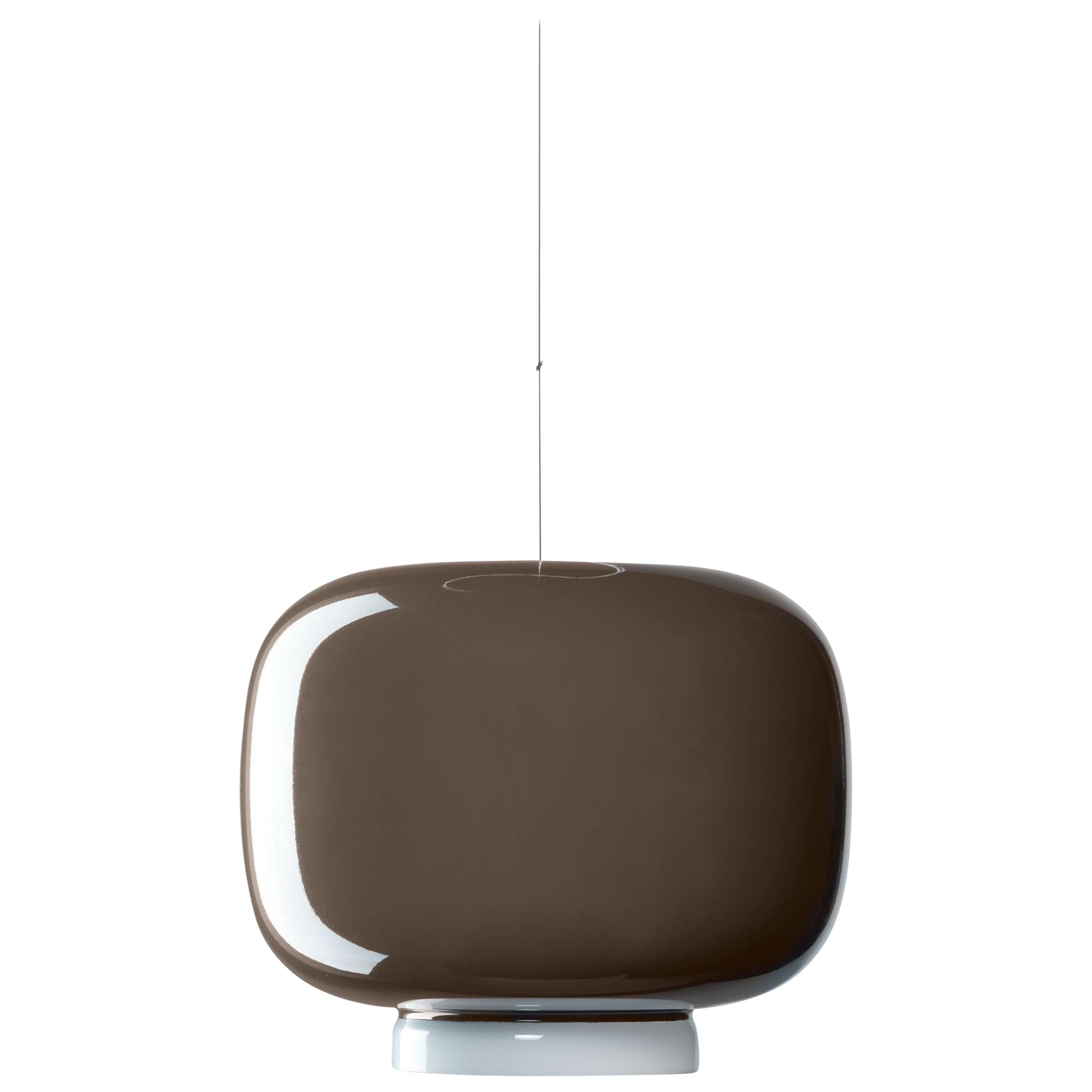 Foscarini Chouchin 3 LED Suspension Lamp in Grey by Lonna Vautrin For Sale