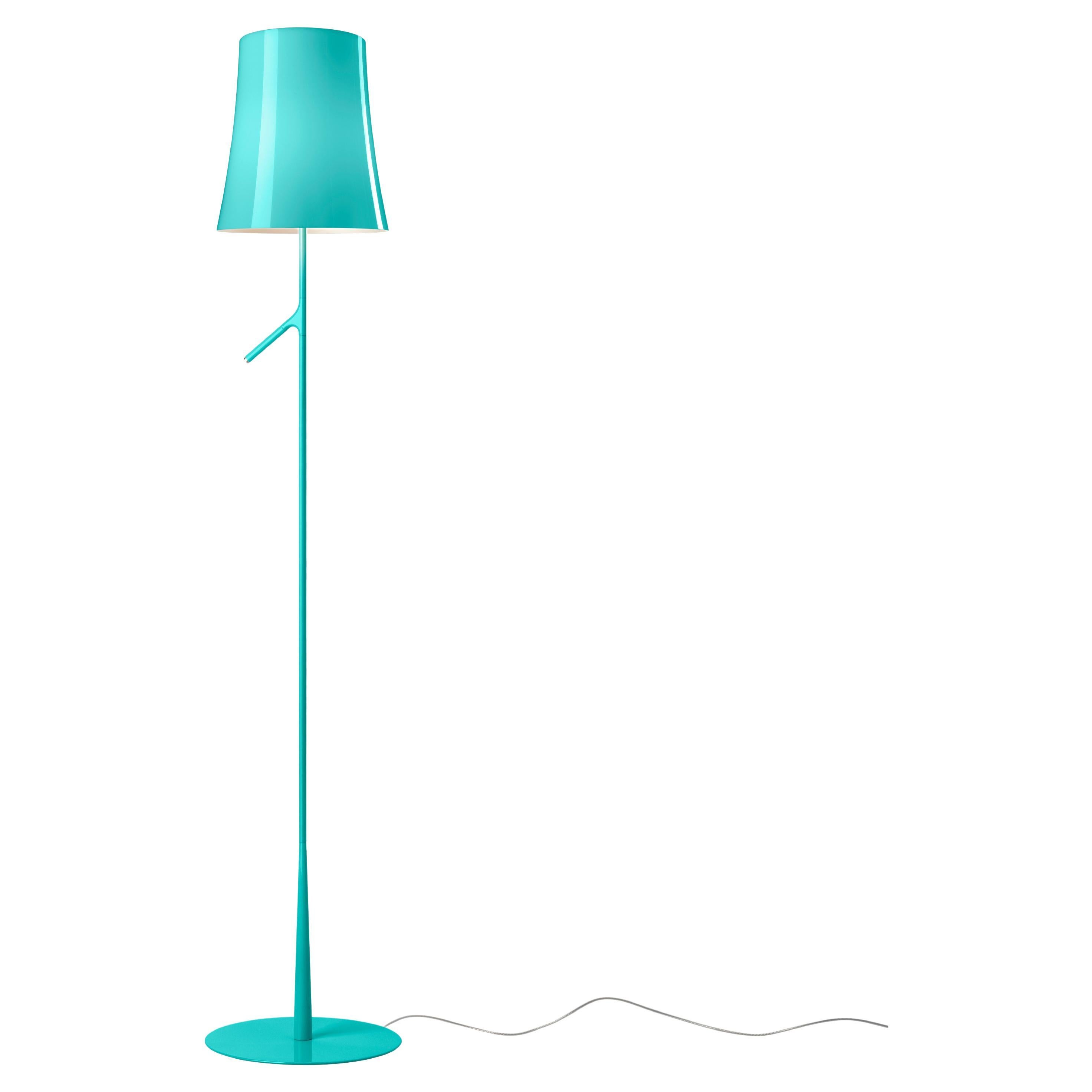 Foscarini Dimmable Birdie Floor Lamp in Light Green by Ludovica  Roberto Palomba For Sale