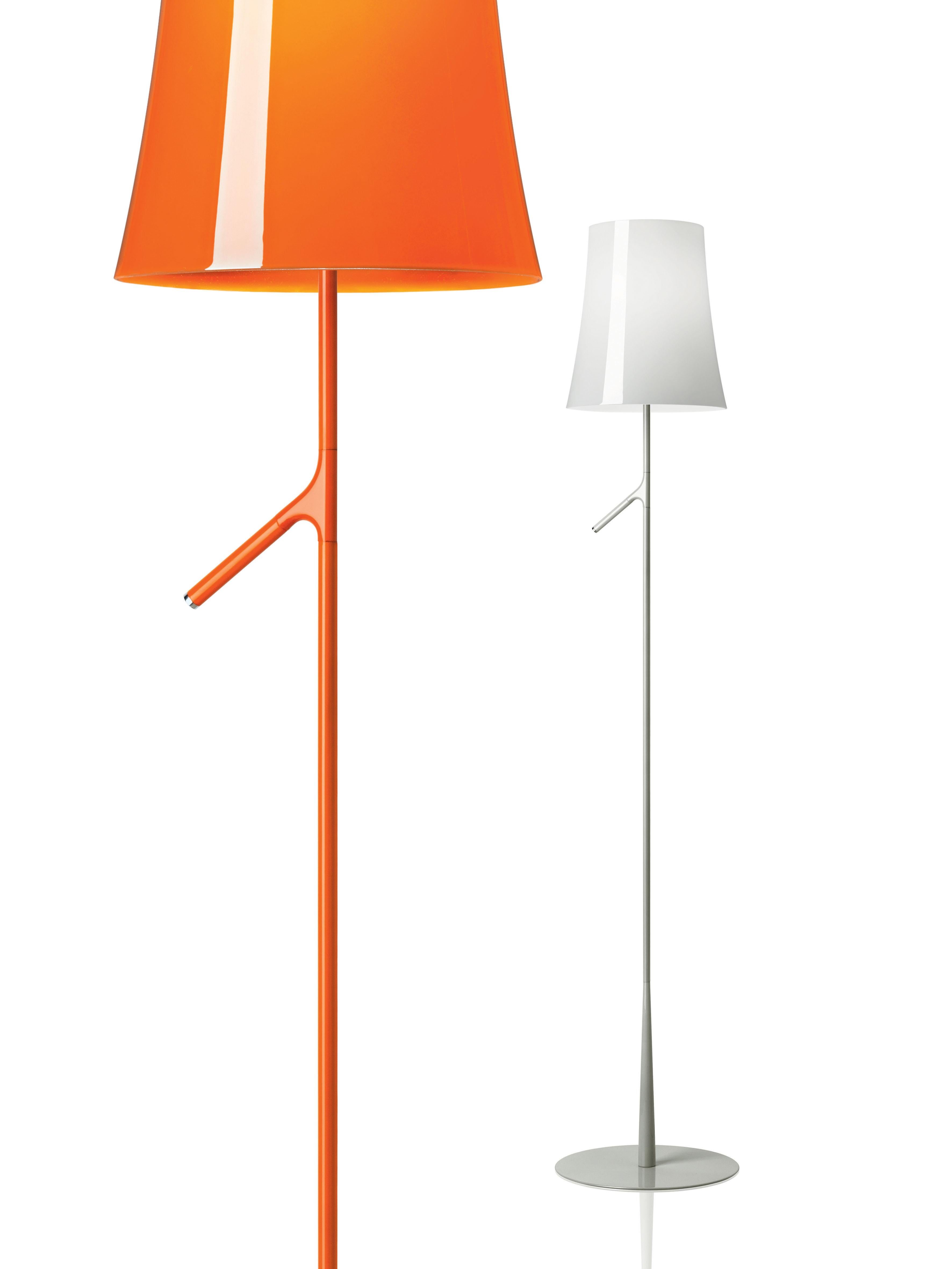 Dimmbare Birdie-Stehlampe in Orange von Ludovica & Roberto Palomba (Moderne)