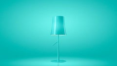 Foscarini Dimmable Birdie Small Table Lamp in Green by Ludovica Roberto Palomba