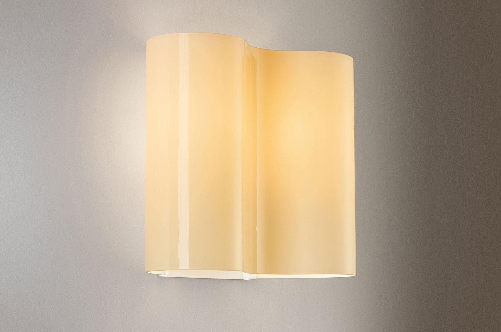 Italian Foscarini Double Wall Lamp in White by Valerio Bottin For Sale