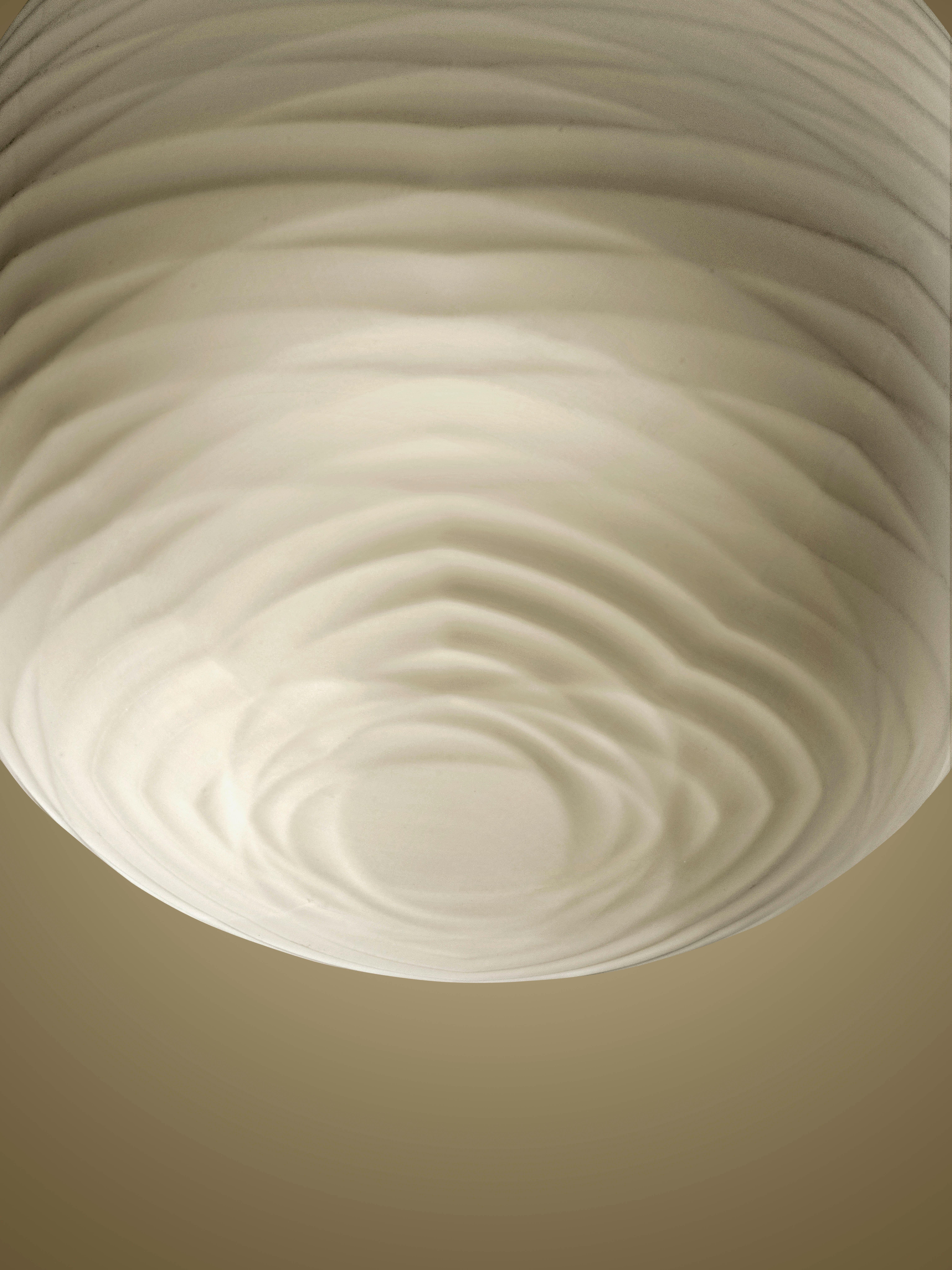 Italian Foscarini Gem LED Suspension Lamp in White by Ludovica and Roberto Palomba For Sale