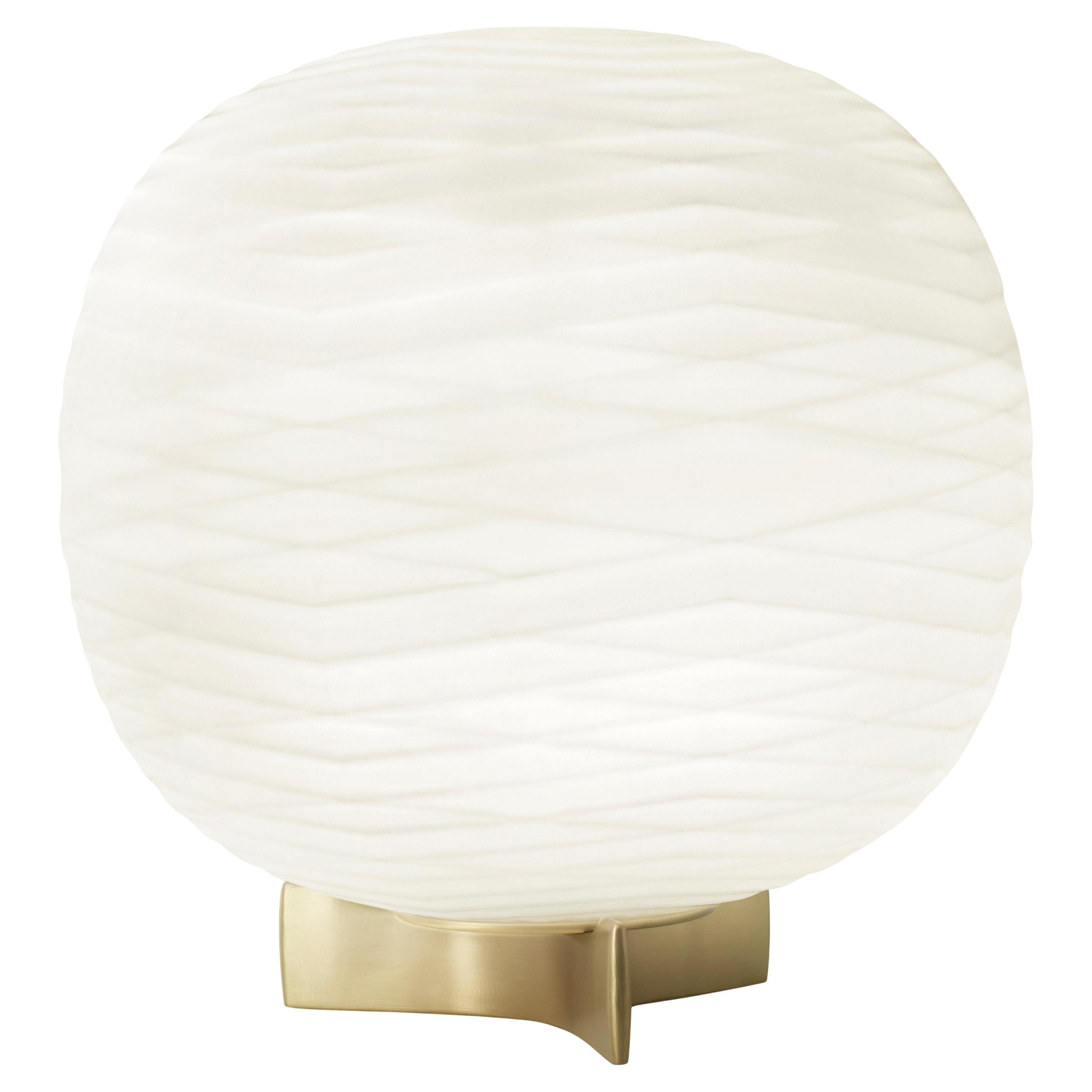 Foscarini Gem LED Table Lamp in White by Ludovica and Roberto Palomba For Sale