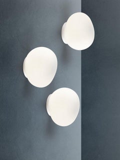 Lámpara de pared mediana Foscarini Gregg en blanco de Ludovica y Roberto Palomba