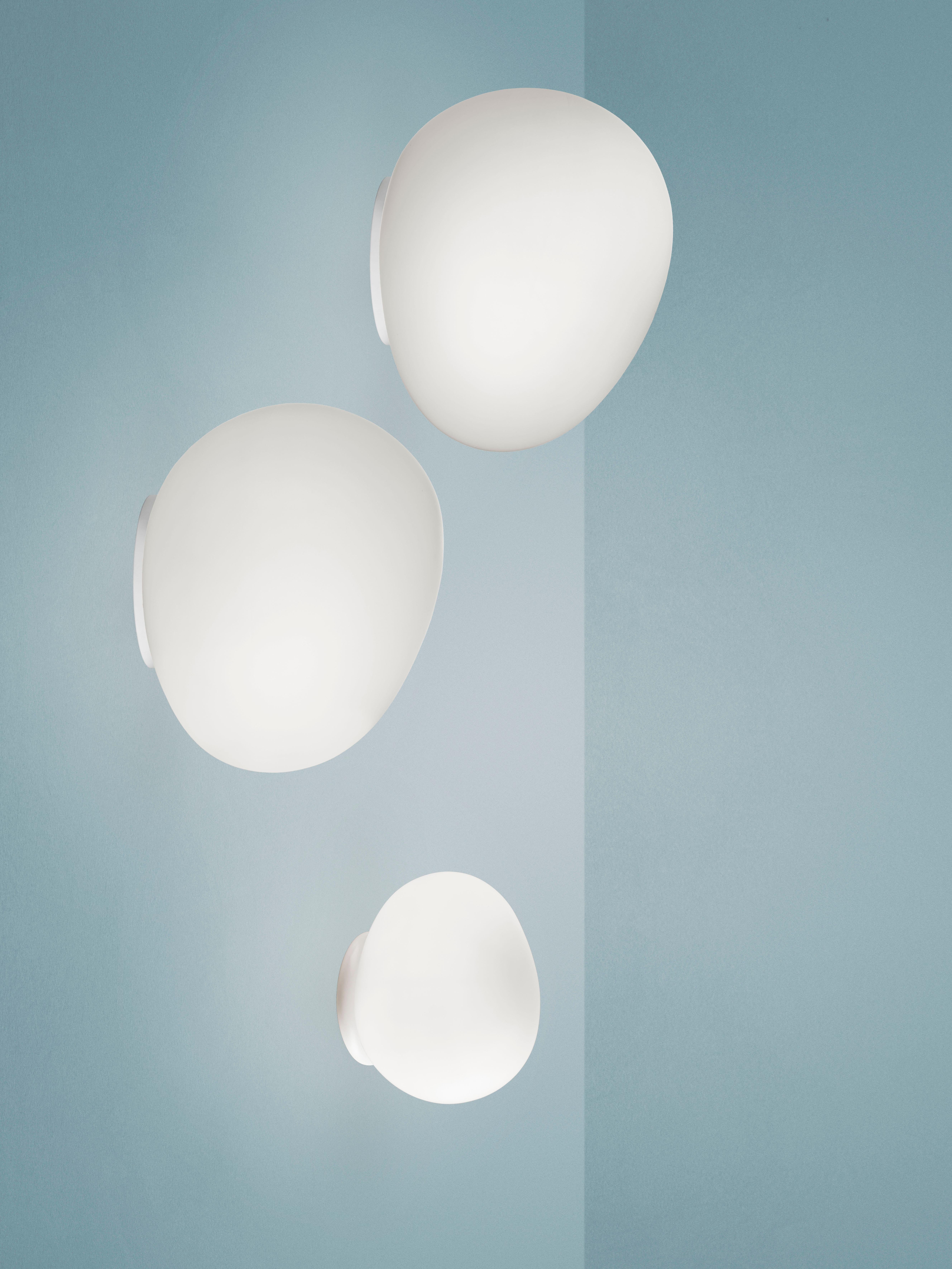 Lámpara de pared mediana Foscarini Gregg en blanco de Ludovica y Roberto Palomba Moderno en venta