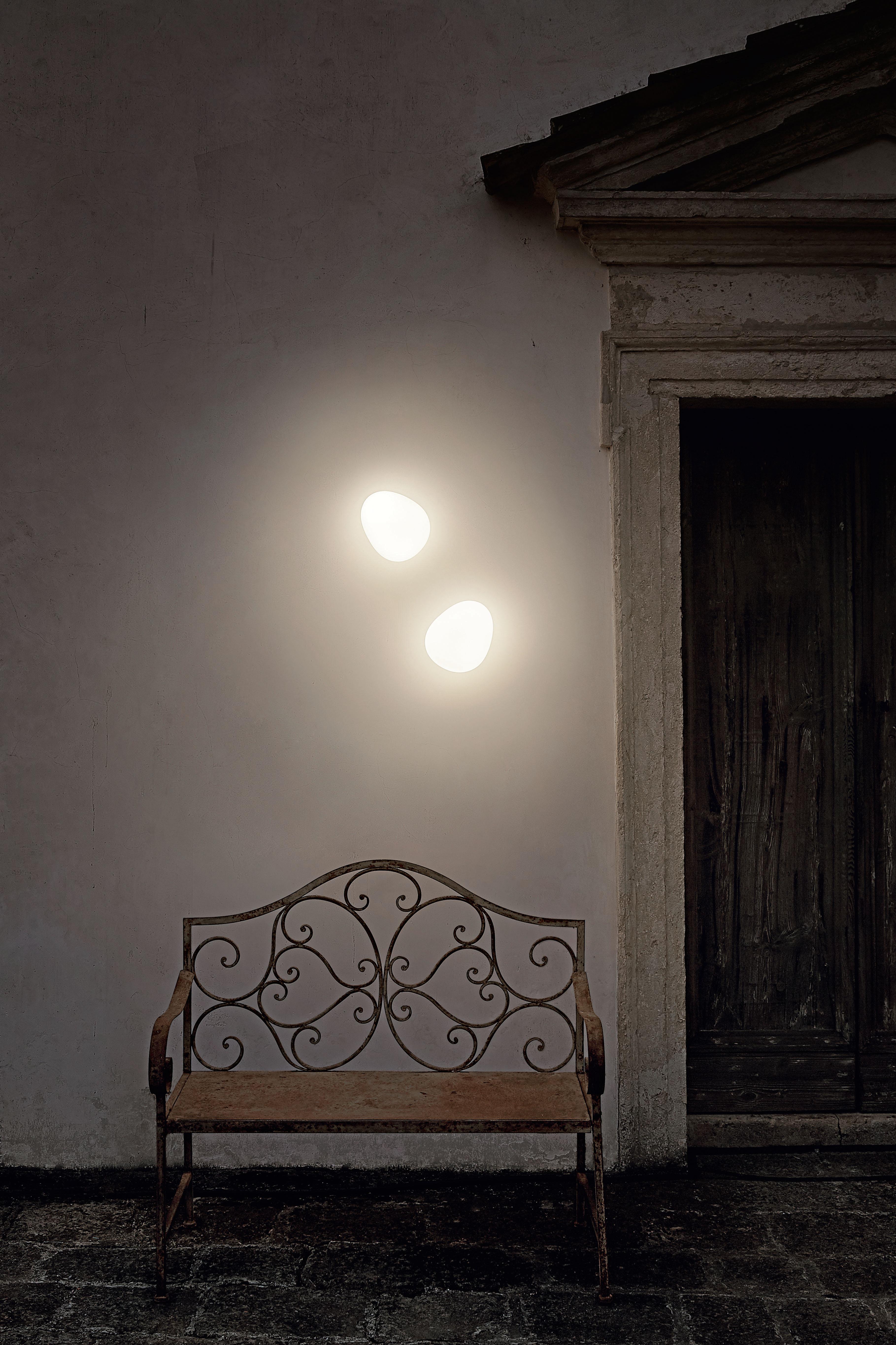 Italian Foscarini Gregg Medium Wall Lamp in White by Ludovica and Roberto Palomba For Sale