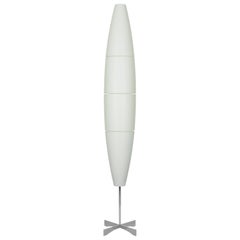 Foscarini Havana Floor Lamp White and Chrome by Jozeph Forakis