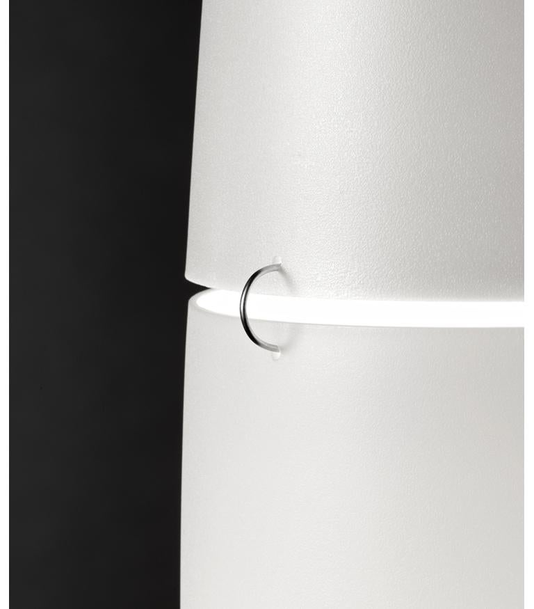 Foscarini Havana Stehlampe in Weiß und Chrom von Jozeph Forakis (Italienisch) im Angebot