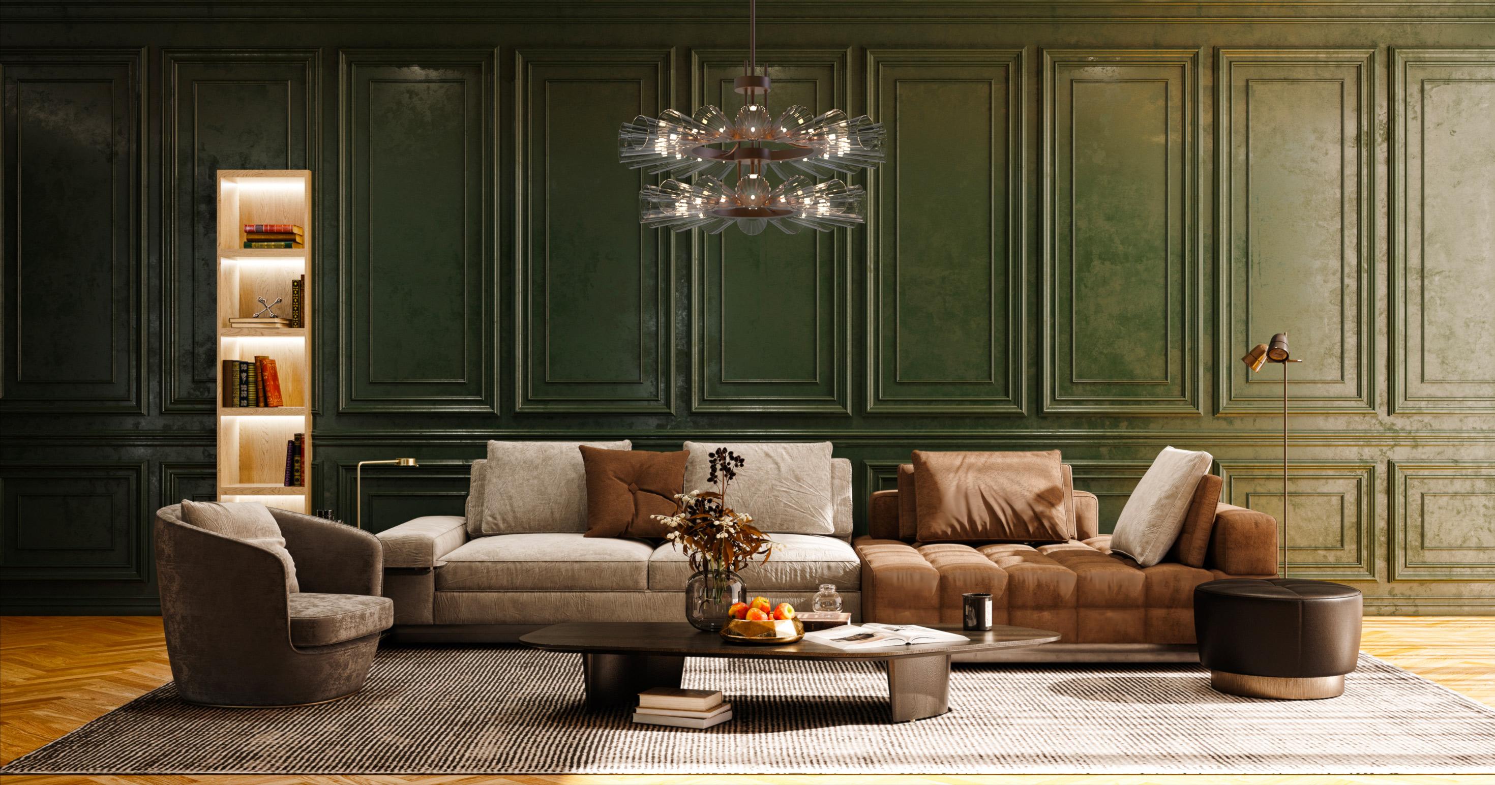 Foscarini II es una lámpara de araña decorativa de 20+16 luces. Formas innovadoras en una moderna lámpara de araña de diseño.
Esta creación luminosa está totalmente hecha a mano por maestros vidrieros según antiguas y secretas tradiciones