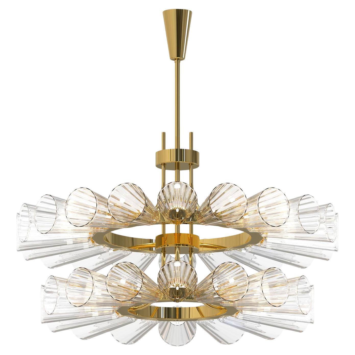 FOSCARINI II Lampadario Moderno 36 Luci in Vetro di Murano – Design Innovativo