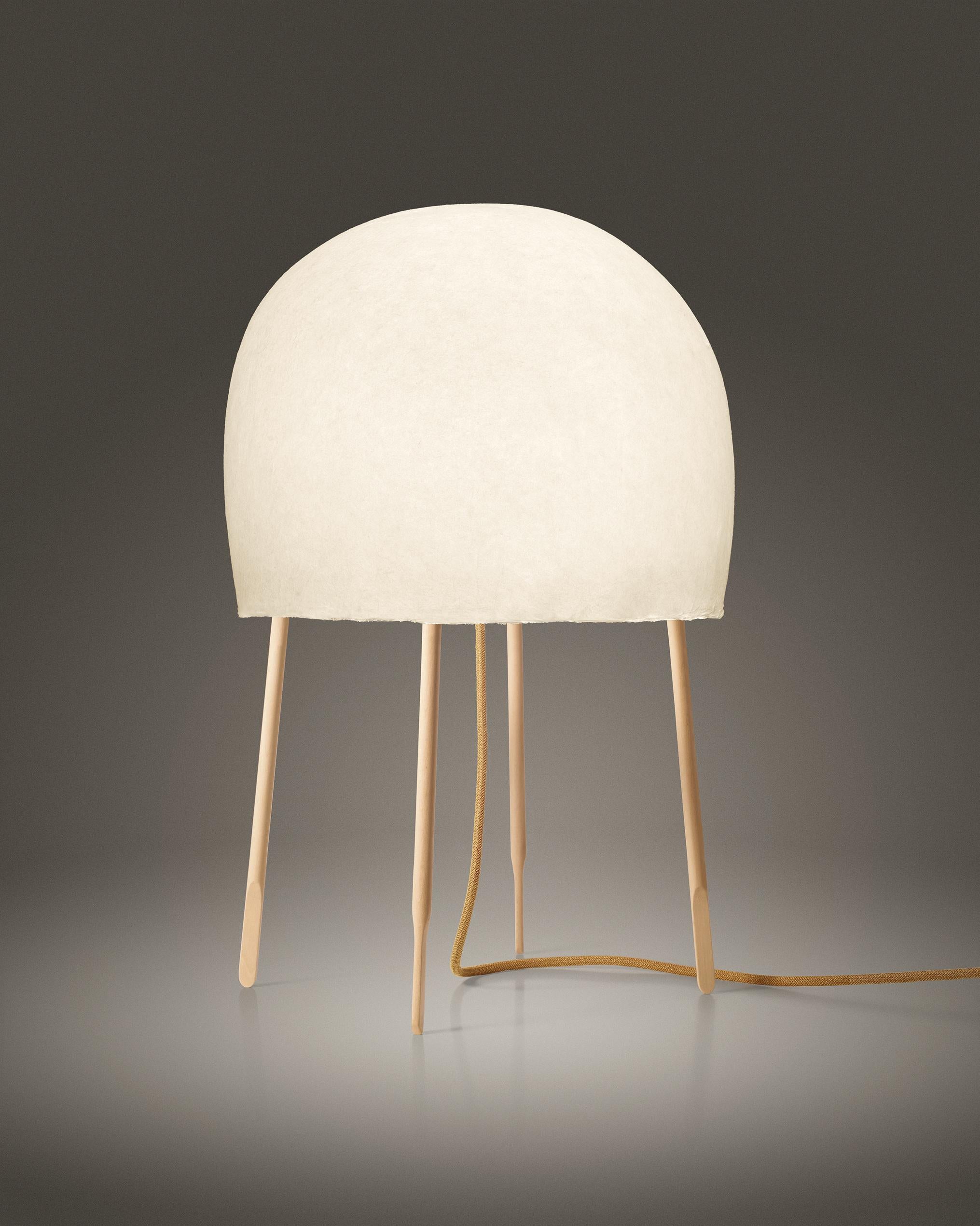 Modern Foscarini Kurage Table Lamp in White by Nendo and Luca Nichetto For Sale