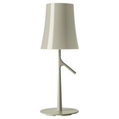 Foscarini Large Dimmable Birdie Table Lamp in Grey by Ludovica & Roberto Palomba