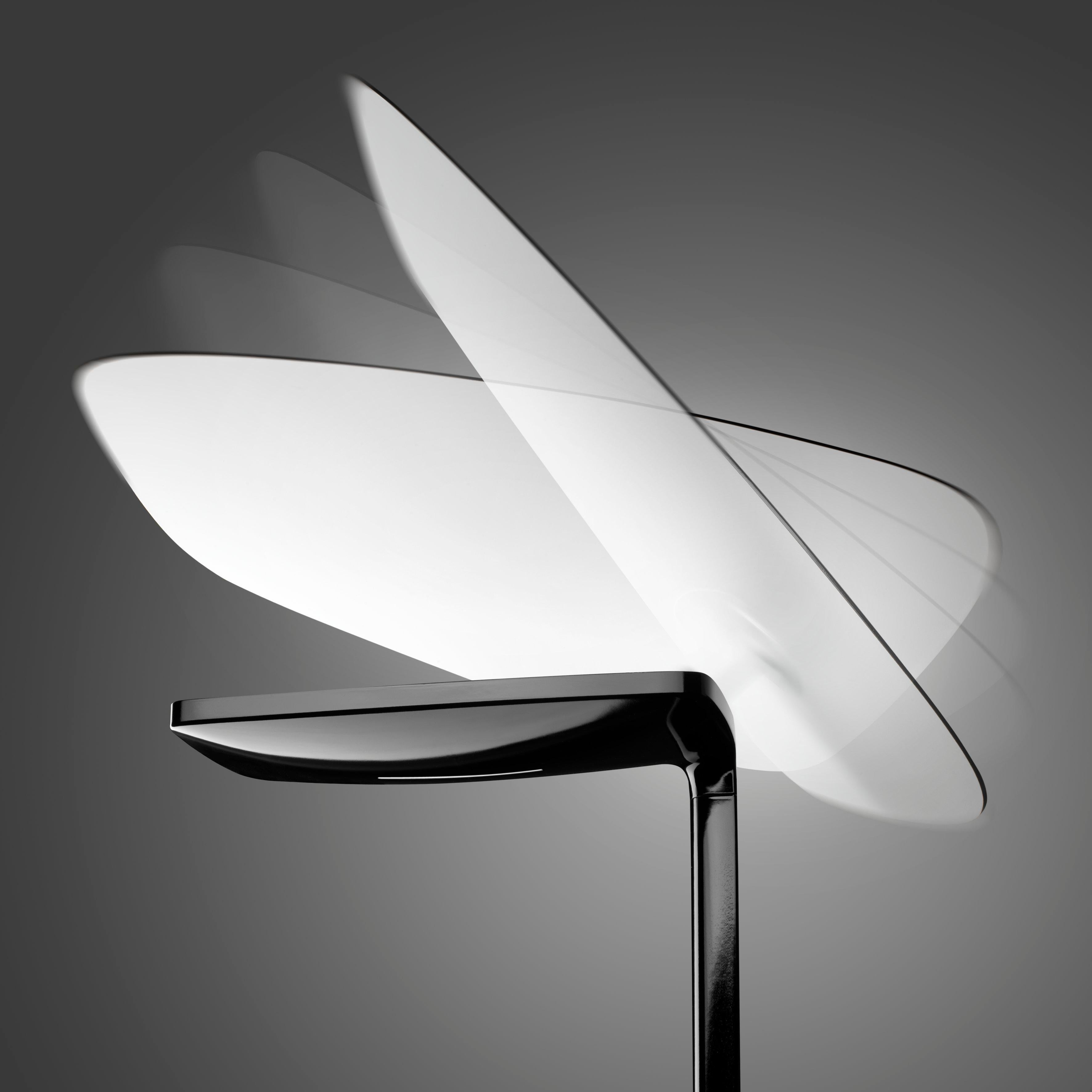 italien Lampadaire Foscarini Lightwing noir par Jean Marie Massaud