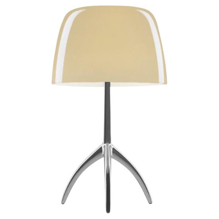 Foscarini Lumiere Large Table Lamp in Warm White and Black Chrome