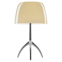 Foscarini Lumiere Large Table Lamp in Warm White and Black Chrome