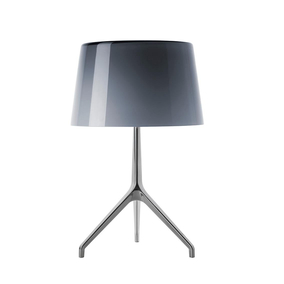 Foscarini Lumiere Extra Large Table Lamp in Grey & Aluminium by Rodolfo Dordoni