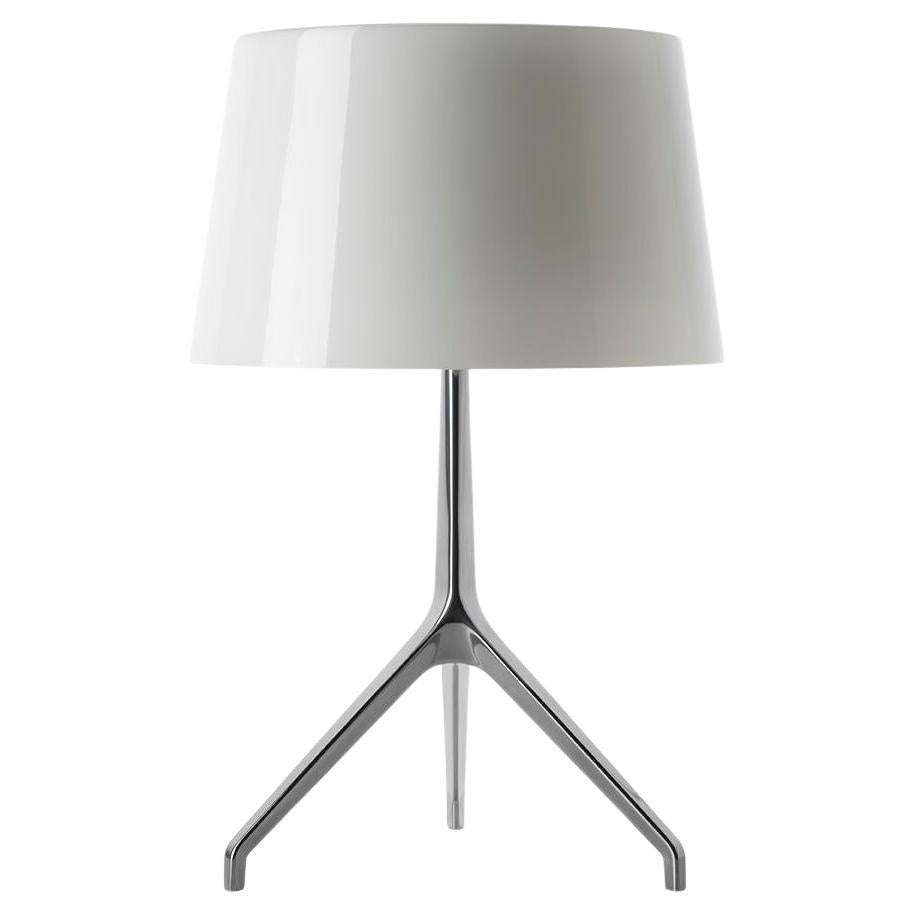 Foscarini Lumiere XXS Lamp in White & Aluminum by Rodolfo Dordoni