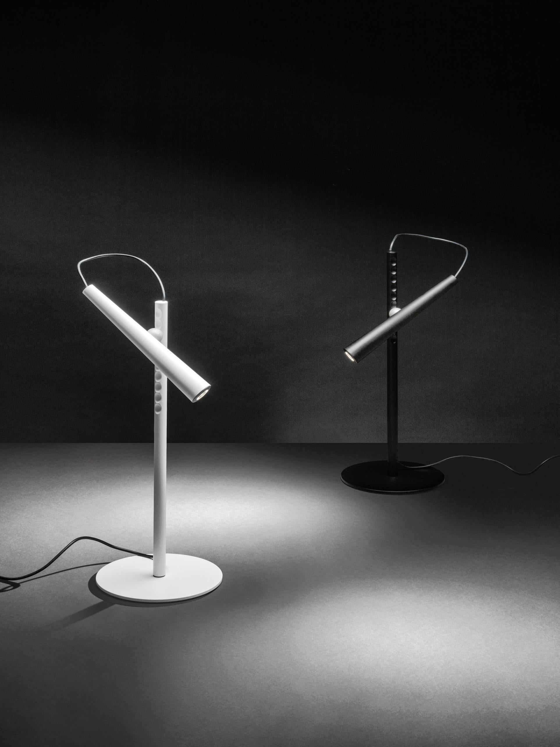 Modern Foscarini Magneto LED Table Lamp in Black by Giulio Iacchetti For Sale