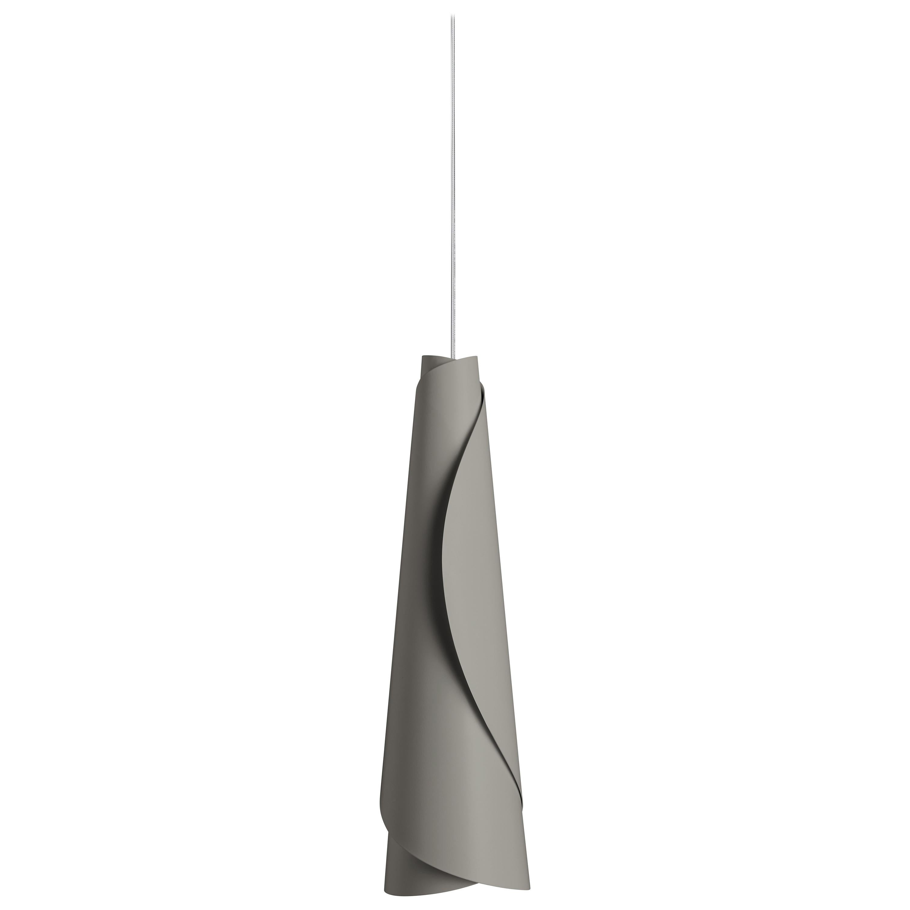 Lampe à suspension Foscarini Maki en gris par Nendo