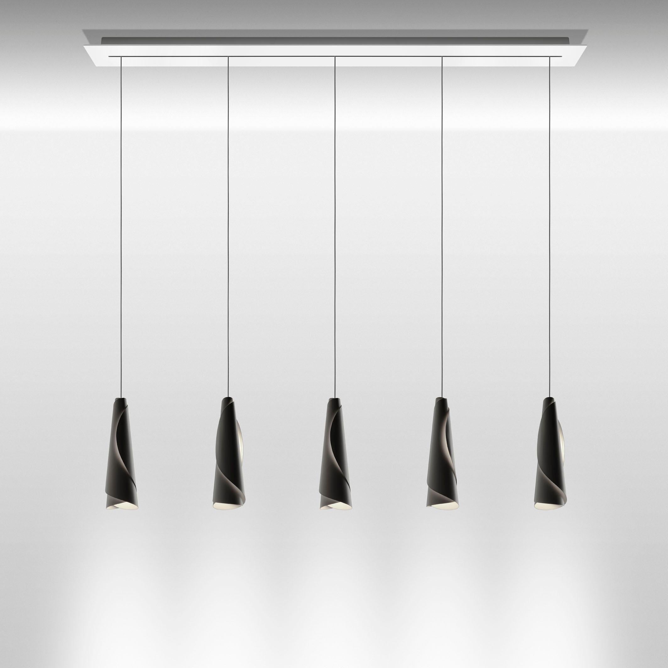 Modern Foscarini Maki Suspension Lamp in White by Nendo