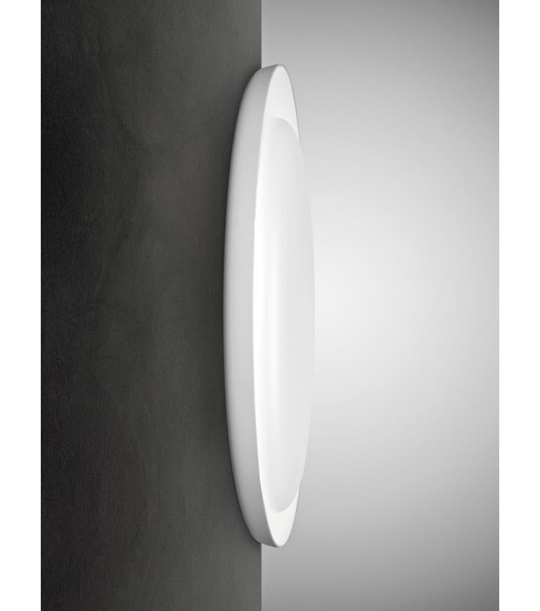 Aluminum Foscarini Mini Bahia LED Wall or Ceiling Lamp in White by Lucidi and Pevere For Sale
