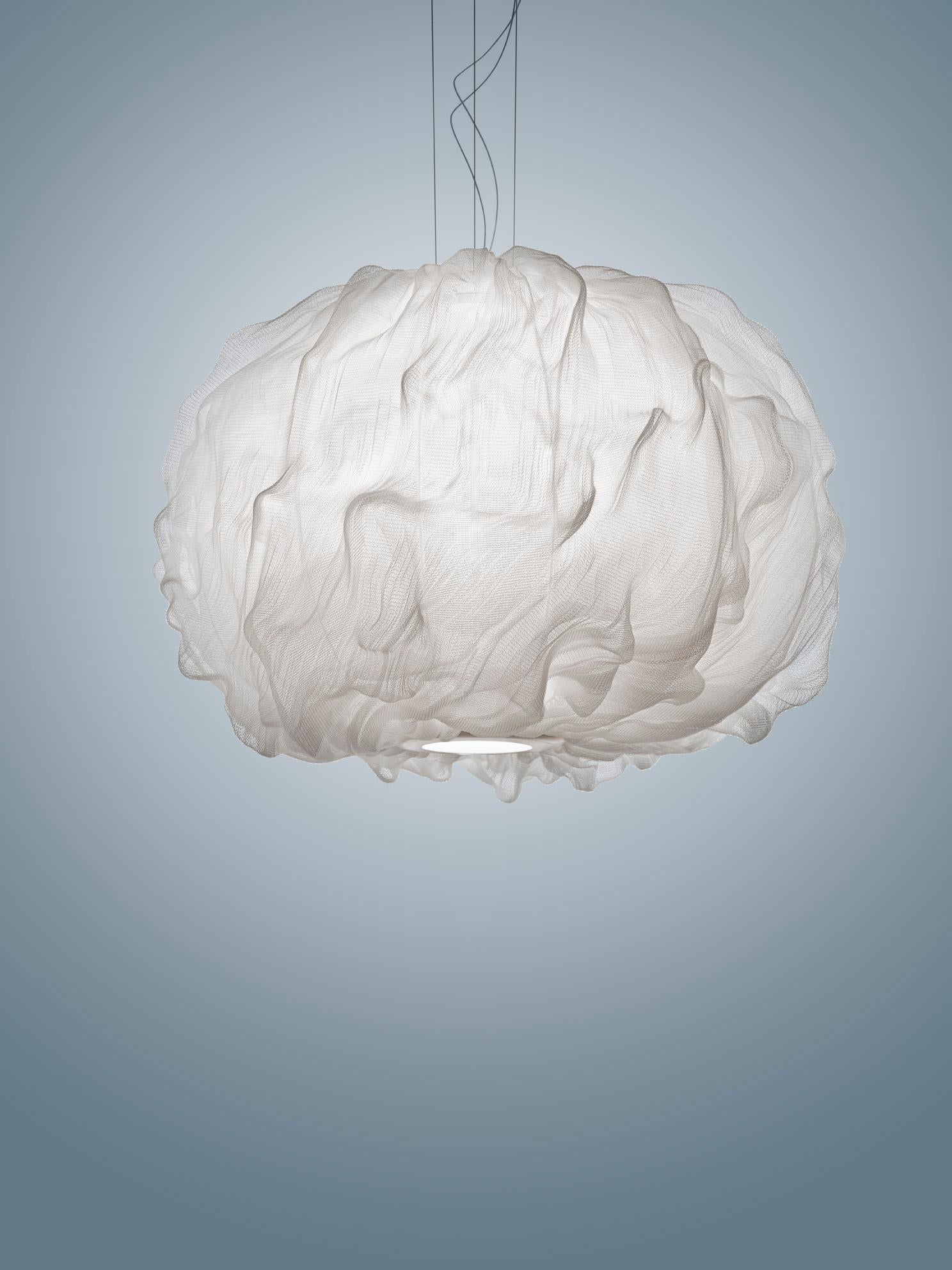 Contemporary Foscarini Nuee Suspension Lamp White by Marc Sadler For Sale
