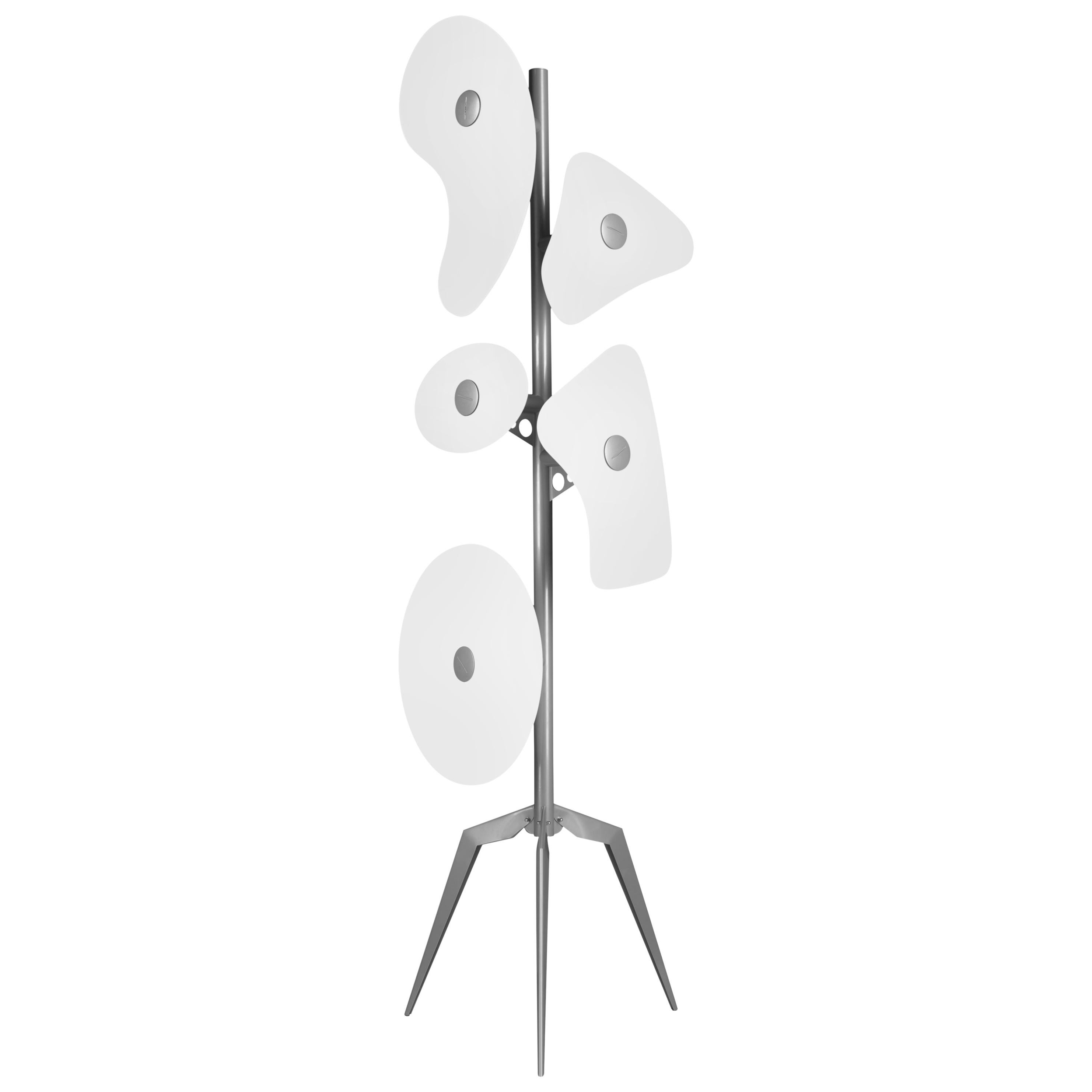 Foscarini Orbital Floor Lamp in White by Ferruccio Laviani For Sale