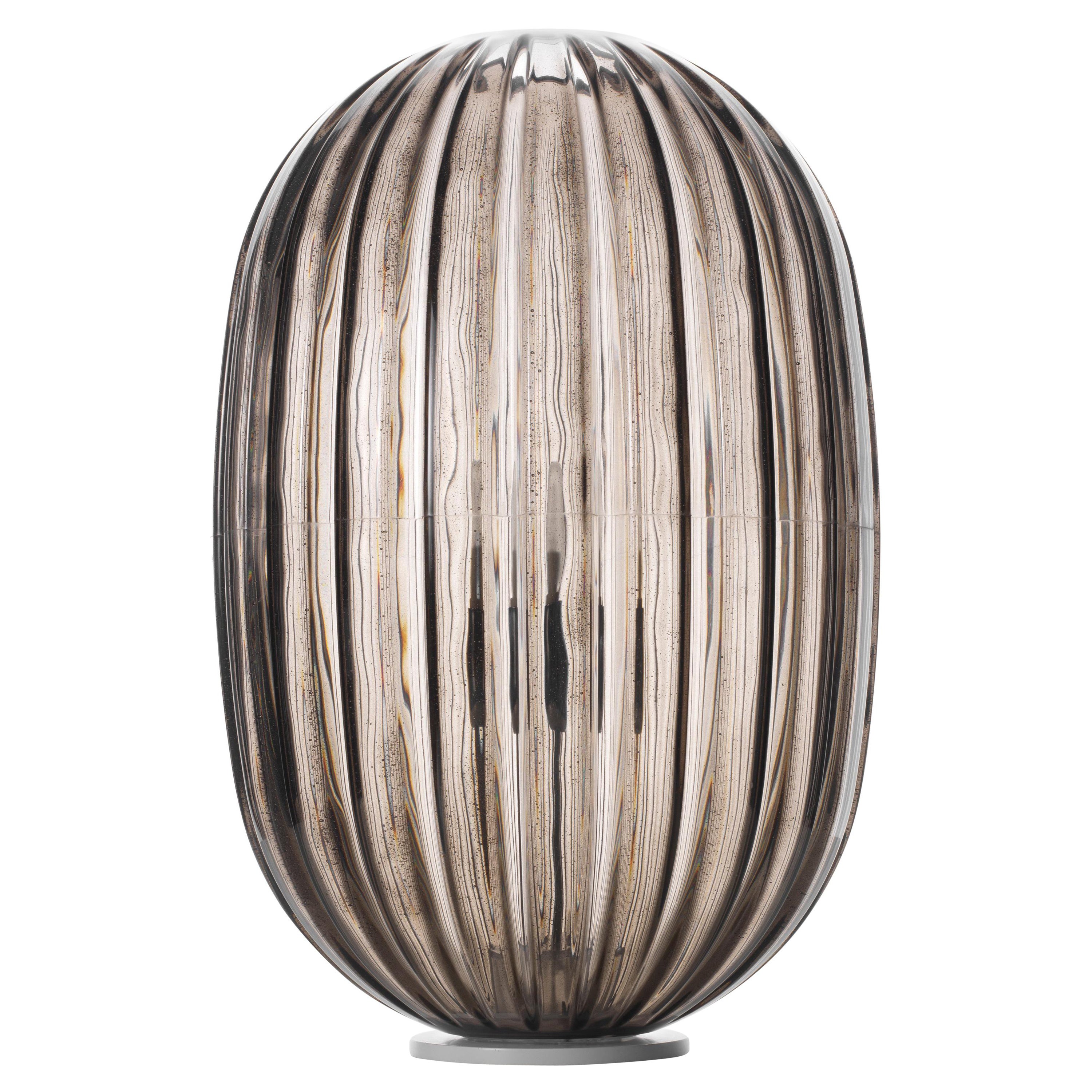 Foscarini Plass Grande Suspension Lamp in Grey by Luca Nichetto
