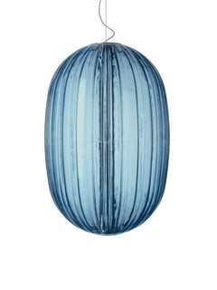 Foscarini Plass Suspension Lamp in Light Blue by Luca Nichetto