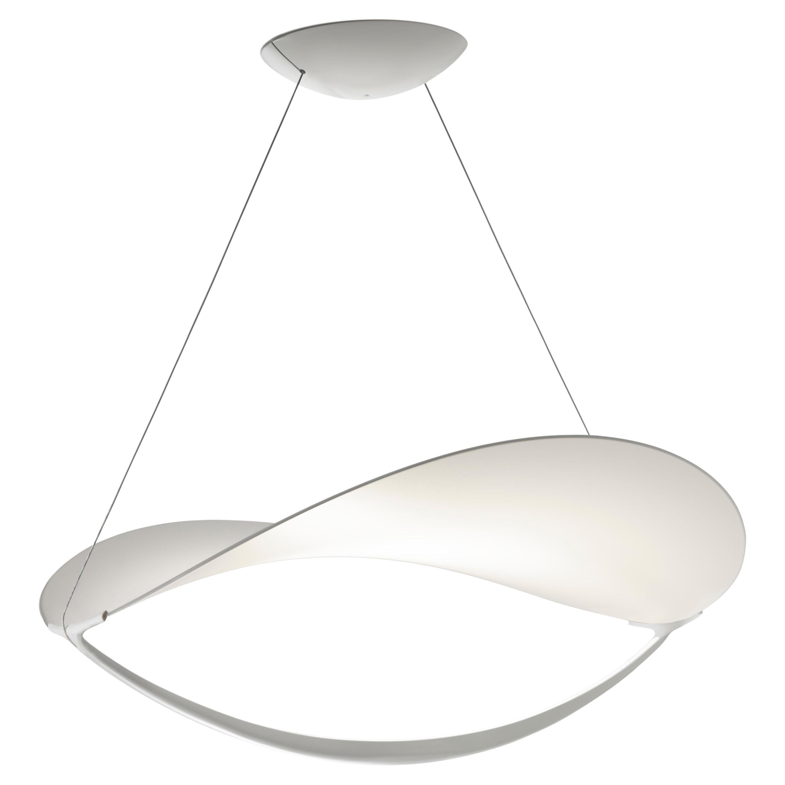 Foscarini Plena Suspension Lamp in White by Eugenio Gargioni & Guillame Albouy