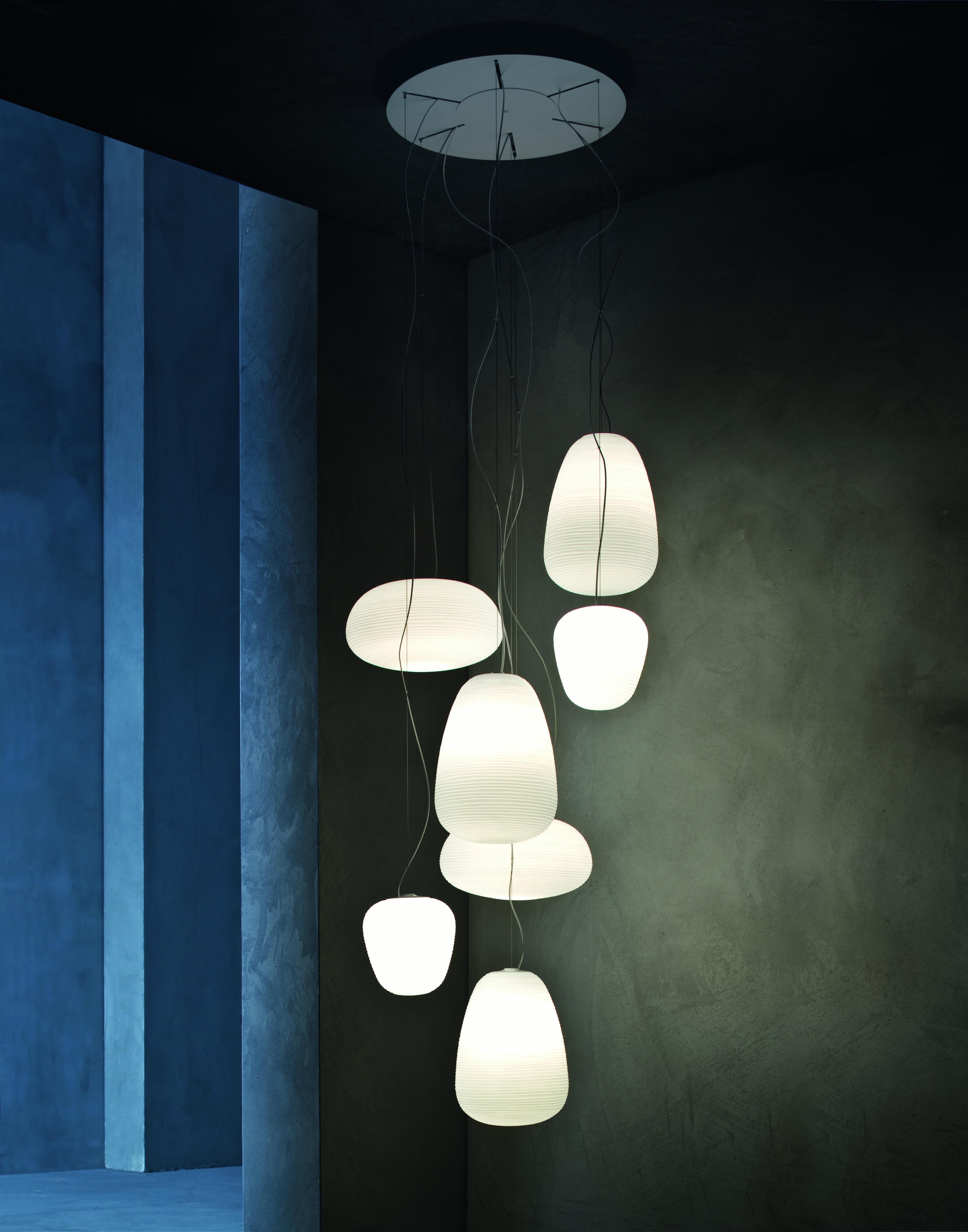 Italian Foscarini Rituals 1 Suspension Lamp White by Ludovica & Roberto Palomba For Sale