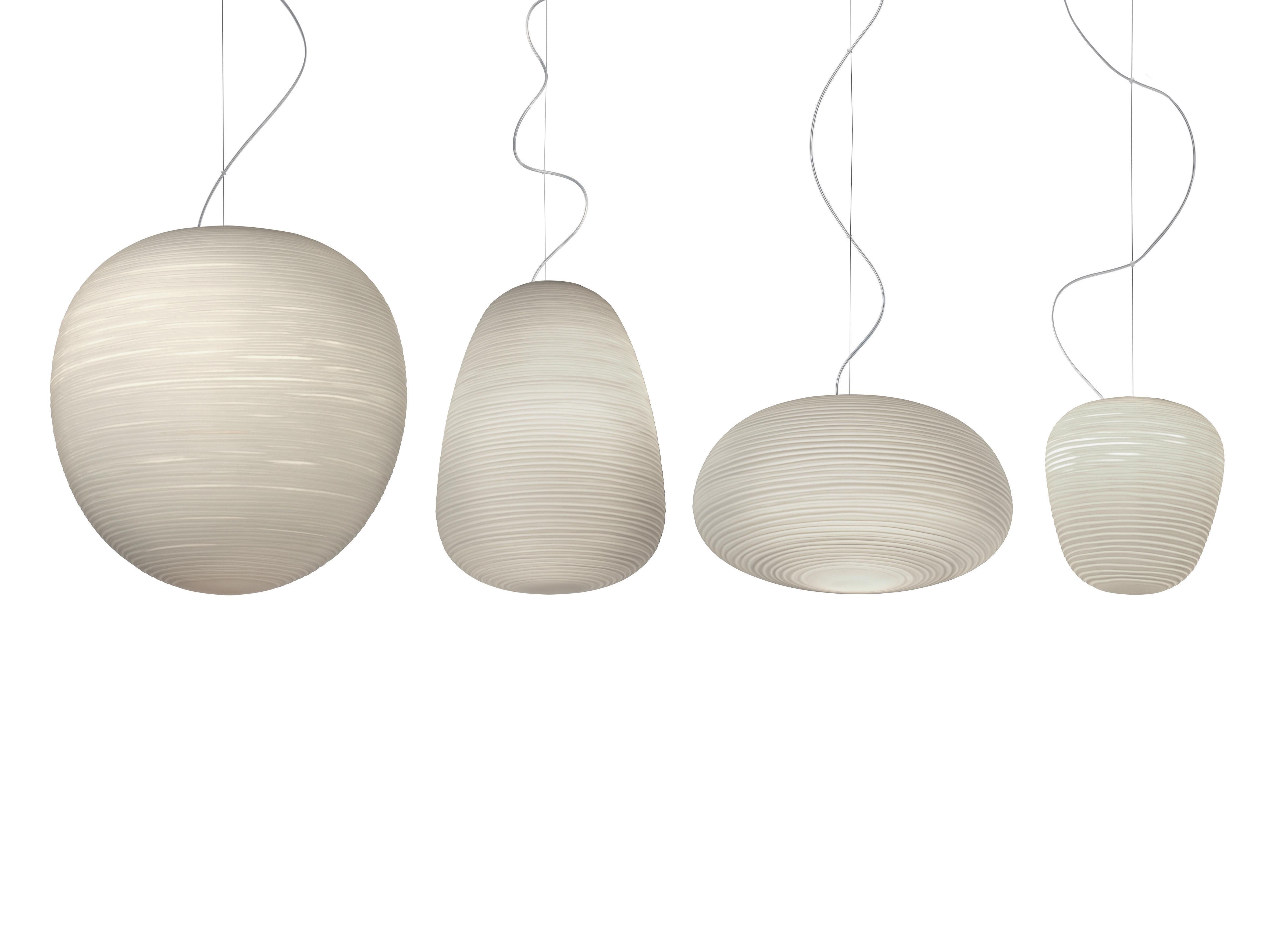 italien Lampe à suspension LED Foscarini Rituals XL blanche en blanc par Ludovica & Roberto Palomba en vente