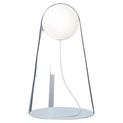 Lampe de bureau Foscarini Satellight blanche et transparente par Eugeni Quitllet