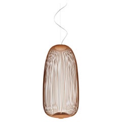 Lámpara de suspensión Spokes 1 en cobre de Foscarini by Garcia and Cumini