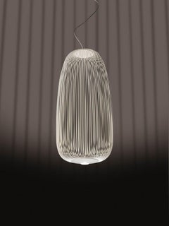 Foscarini Spokes 1 Suspension en blanc by Garcia and Cumini
