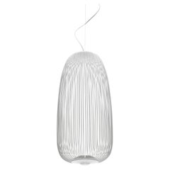 Foscarini Spokes 1 Suspension en blanc by Garcia and Cumini