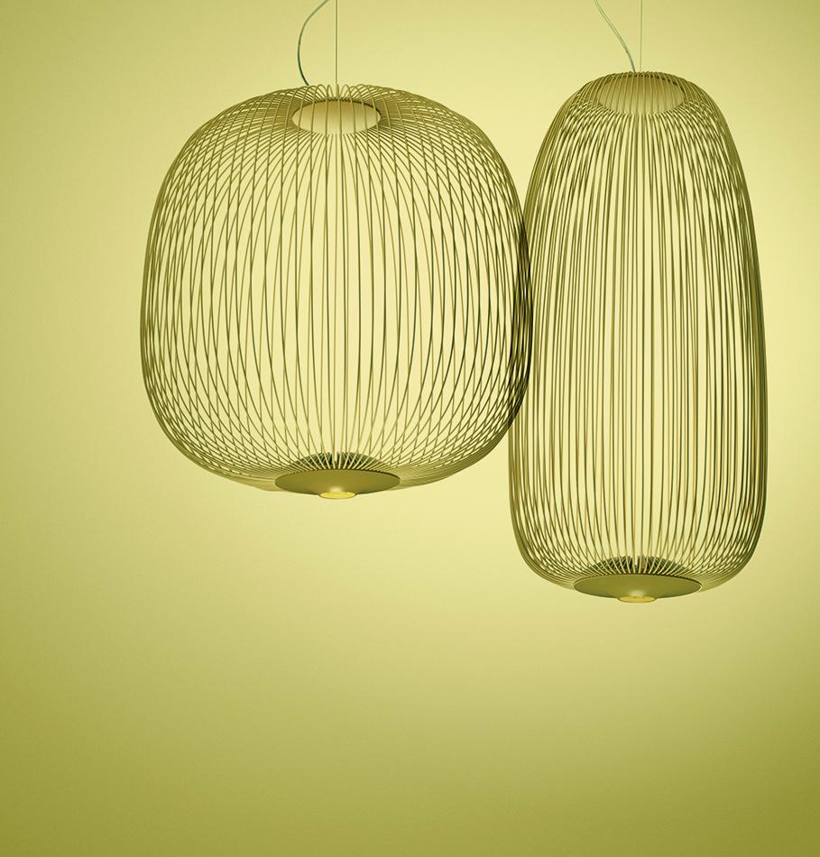 Foscarini Spokes 2 Lampada a sospensione grande in grafite di Garcia and Cumini in vendita 3