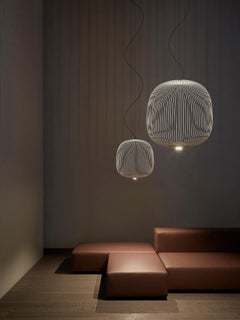 Foscarini Spokes 2 Large Suspension en Graphite by Garcia and Cumini