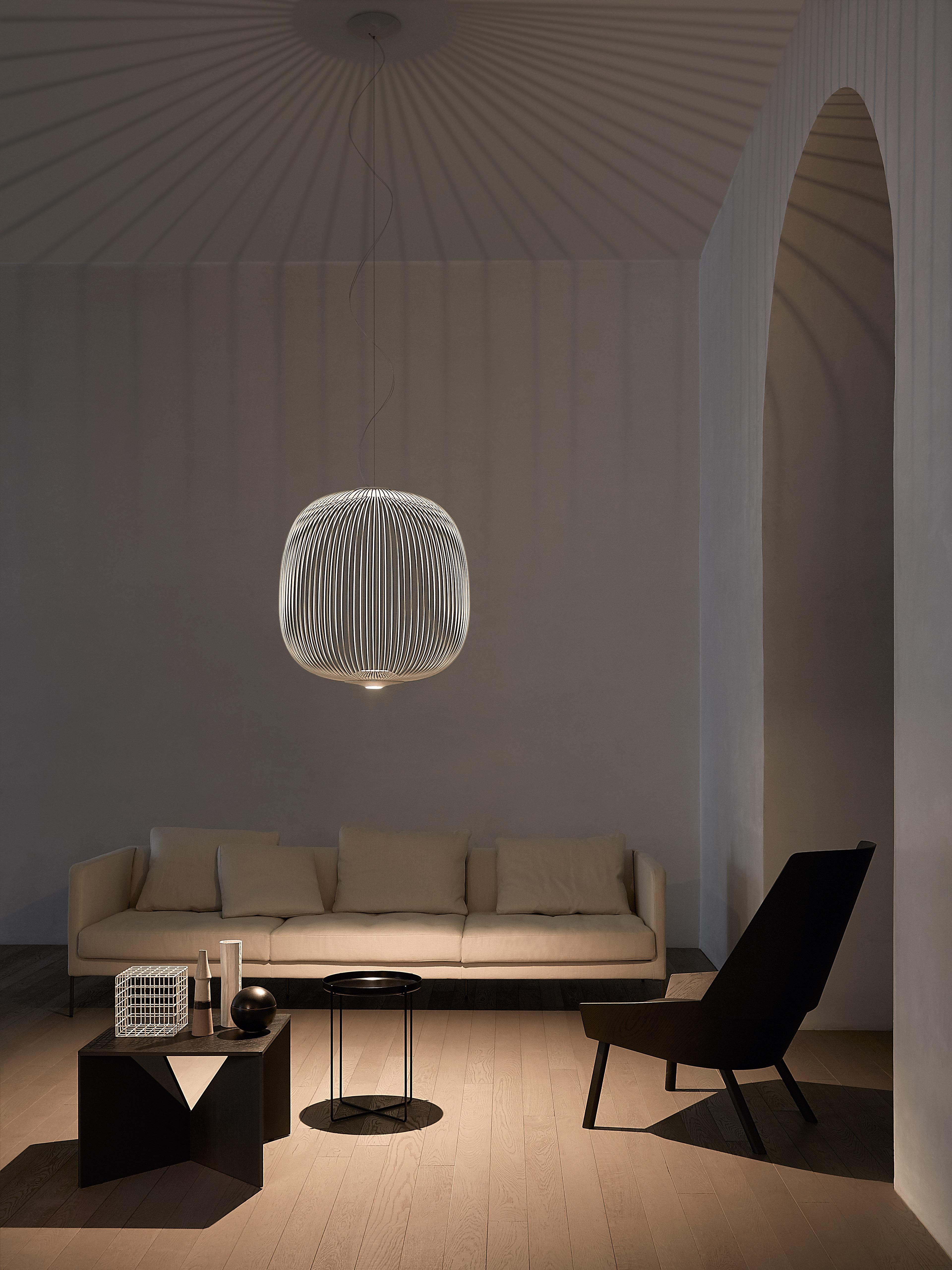 Foscarini-Löffel 2, große Hängeleuchte in Graphit von Garcia und Cumini im Angebot 2