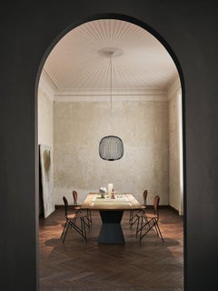 Foscarini Spokes 2 Suspension en Graphite by Garcia and Cumini
