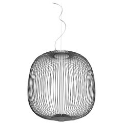 Foscarini Spokes 2 Suspension Lamp in Graphite by Garcia and Cumini
