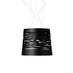 Foscarini Tress Grande Suspension Lamp in Greige by Marc Sadler