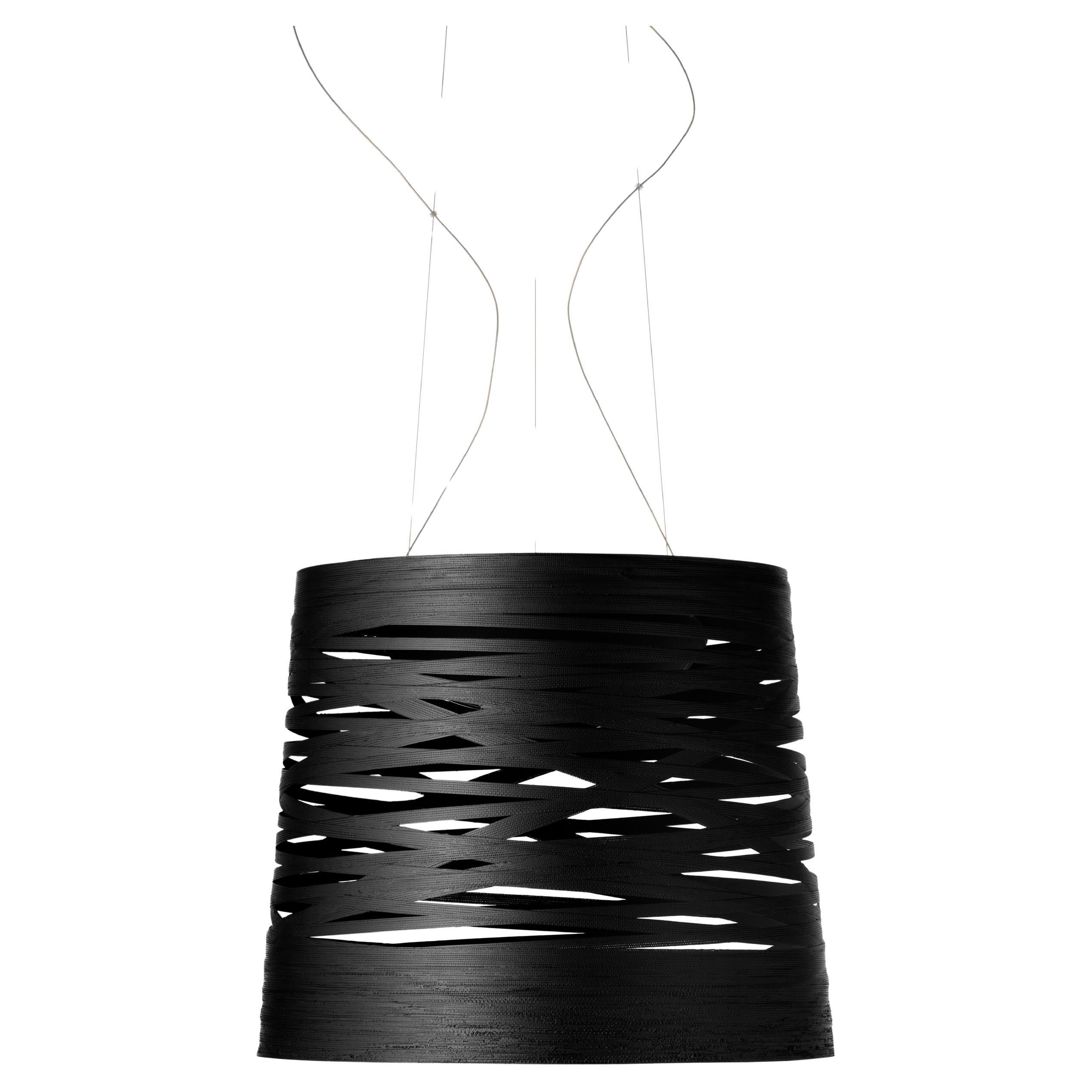 Foscarini Tress Grande Suspension Lamp in Greige by Marc Sadler